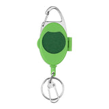 Maxbell Fly Fishing Zinger Cards Holder Retractable Badge Holder Key Chain Reel Clip Green