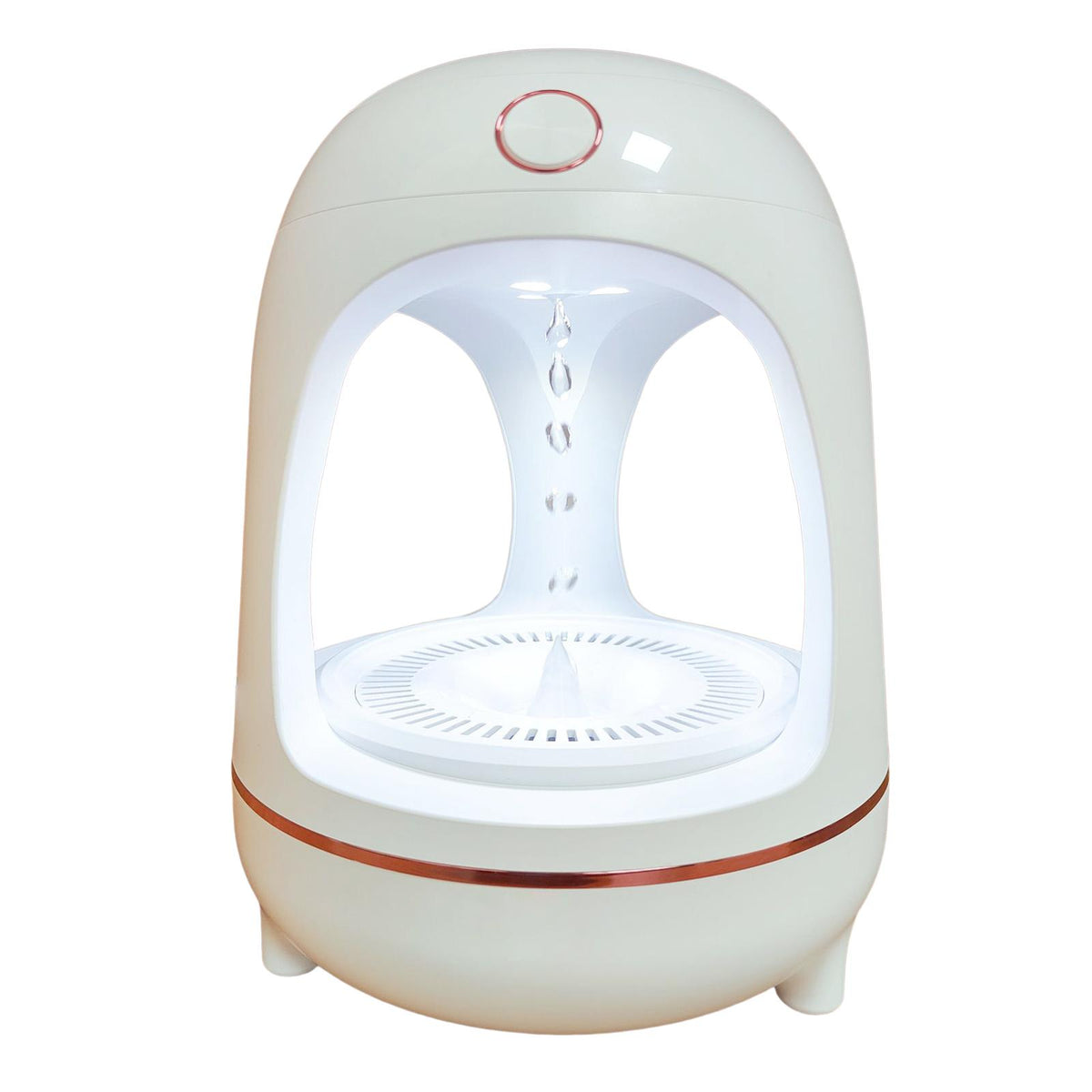 Maxbell Desktop Air Humidifier Antigravity 700ml for Nursery Hotel Rose Aureate Trim