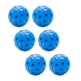 Maxbell Indoor Pickleball Balls 26 Holes Hard Hollow Ball for Pickleball Accessories Blue 6pcs