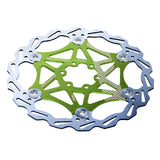 Max 160mm Bicycle Rotor MTB Road Bike Floating Brake Disc Rotors 6 Bolts Green