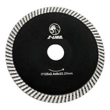 Max 125mm 5" Diamond Fine Tooth Corrugated Sheet Cutting Disc for Concrete Stone