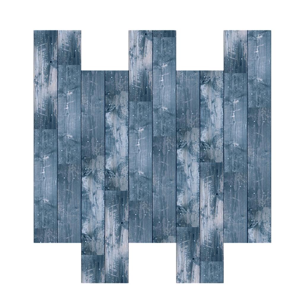 Maxbell Frosted Wooden Texture Sticker Wall Floor Tile Stickers 6 Colors Gray
