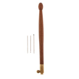 Maxbell Wood Handle Tambour Crochet Hook 3 Needles Embroidery Tool Rose Wood