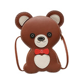 Maxbell 1 Set DIY PU Leather Shoulder Bag Making Cartoon Bucket Bag Parts Handbag Brown