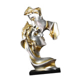 Maxbell Couples Face Kissing Statue Bedside Abstract Figurines Desk Bedroom