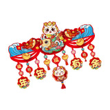 Maxbell Door Ornament Chinese New Year Decoration for Front Door Courtyard Door Gate Style A