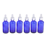Max Maxb 6Pcs Glass Eye Dropper Dispenser Bottles for Essential Oils Perfume 100ML