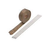 Maxbell Exhaust Pipe Heat Wrap with 4Pcs Ties Anti Scalding Heat Insulation Cloth