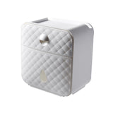 Maxbell Toilet Paper Holder Decoration Organizer Storage Box for Bathroom Hotel white