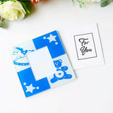 Maxbell 2pcs Table Cup Mat Photo Coaster Placemat Baby Shower Table Decoration Blue