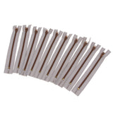 Max 10 Pieces Resin Coil Zipper Closed End Zipper for Sewing Supplies Light Gray