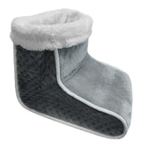 Maxbell Electric Heated Foot Warmer Soft Fast Heating Massager Shoe Boot Women Gray