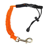 Maxbell Paddle Leash Fishing Rod Safety Cord Tether Hook for Kayak Canoe Boat Orange