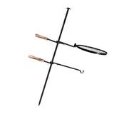 Maxbell Campfire Grill Camping Hanging Pot Rack BBQ Adjustable for Outdoor Garden