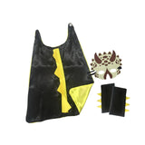 Maxbell Dinosaur Costume Cape Cosplay Stage Performances Carnival Prop for Kids black and yellow