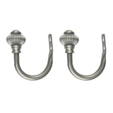 Max 1 Pair U-Shape Tube Curtain Holdback Drape Hook Vary Types Furo_Gray