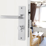 Maxbell Door Handle Lock Front Back Lever Lock Bathroom Bedroom Door Handles #7