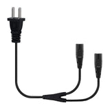 Maxbell Maxbell Power Cable Adapter 2 Flat Pins to IEC320-C7 71inch Replacement Accessory