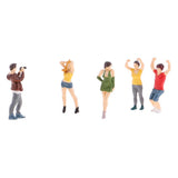 Max 5pcs 1:64 Resin Figures The Playing Field People Group for Micro-Scenes A