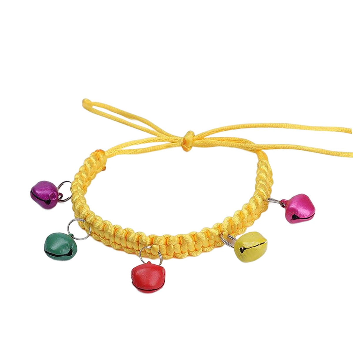 Maxbell Dog Collars Pet Collars Bells Kitty Rabbit Cat Collar Necklace with Bell Yellow