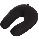 Maxbell U Shaped Travel Neck Pillow Comfortable Foam Pillow for Flights  Black
