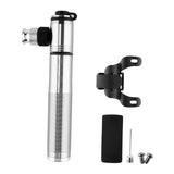 Maxbell Portable bike pumps Hand Held Accessories Air Pump for Mountain Bike Football Silver