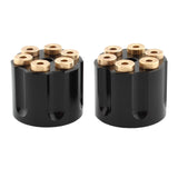 Maxbell 2x Solo Seat Mounting Nuts Accessories Assembly for Harley Road King Black