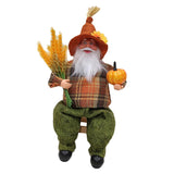 Maxbell Figures Santa Statues and Figurines for Collectible Figurines sitting and green