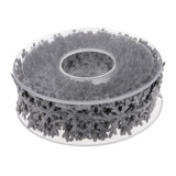 Maxbell 10 Meters Polyester Snowflake Ribbon Trim for Christmas Gift Wrapping Grey