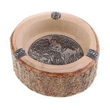 Max Southeast Asia Style Ash Tray Cigarette Smoke Holder Wood Ashtray 15 x 6cm