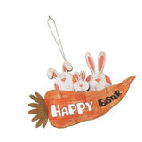 Maxbell Happy Easter Hanging Sign Festival for Indoor Outdoor Decoration Easter Gift