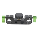 Maxbell Rod Clamp Rail Block 1/4 &3/8 Thread for 15mm Support System DSLR Tripod Rig