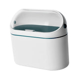 Maxbell Maxbell Multifunctional Desktop Trash Can with Lid for Tabletop Countertop Bedroom white