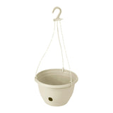 Maxbell Hanging Planters Flower Basket with Detachable Hanger for Indoor Outdoor White Large