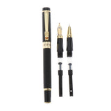 Max Aluminum Fountain Pen School Office Students Stationery Signature Pen black