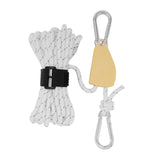 Maxbell Ratchet Pulley Rope Hanger Cord Lanyard for Gardening Camping Backpacking