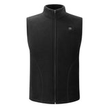 Maxbell USB Heated Vest Fleece Lightweight Charging Heating Vest Black L