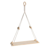 Maxbell Boho Style Tapestry Wall Shelf Woven Cotton Rope Plant Rack Home Decoration
