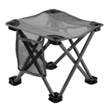 Maxbell Folding Chair Lightweight Stool Camping Stool for Beach Picnic Outdoor grey large