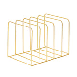 Maxbell Magazine Newspaper Holder Office File Organizer for Magazine Book Decoration Gold