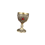 Maxbell 30ml Mini Goblet Vintage Metal Wine Cup Reusable Shatterproof Medieval Style Style F