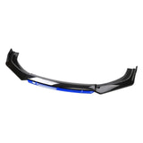 Maxbell 3 Pieces Universal Car Front Bumper Lip Kit Replaces Automotive Premium Black Blue