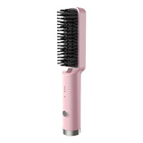 Maxbell Hair Straightener Brush Travel Size Birthday Presents Hair Straightener Comb Pink