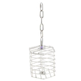 Max Parrot Bird Stainless Steel Cage Feeder Hang Foraging Toy Pet Treat Hexagon