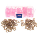 Maxbell 100pcs Plastic Safety Doll Nose for DIY Teddy Bear Doll Toy w/ Washers Pink