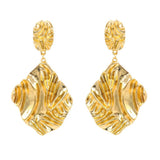 Max Chic Fashion Women Golden Geometric Dangle Earrings Ear Studs Statement