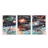 Maxbell 3Panel Art Oil Painting Canvas Picture Space Shuttle War Wall Decor  30x45cm