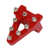 Maxbell CNC Motorcycle Foot Brake Pedal Plate Tip for Pit Bikes Durable Premium Red