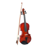 Max Acoustic Violin 1/4 Size Violin Fiddle with Bow Case Brown