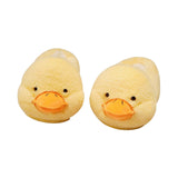 Maxbell Novelty Women Plush Slippers Indoor Anti Slip Household Home Birthday Gift Duck Yellow